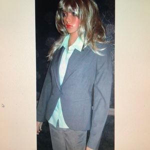 Victoria's Secret Black & White Glen Plaid Blazer